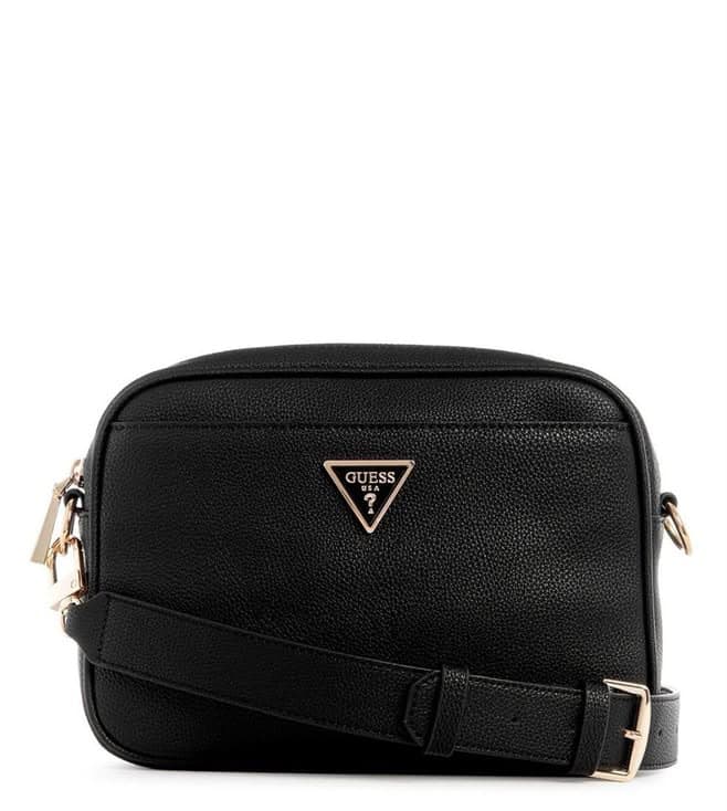 GUESS Black Meridian Medium Cross Body Camera Bag