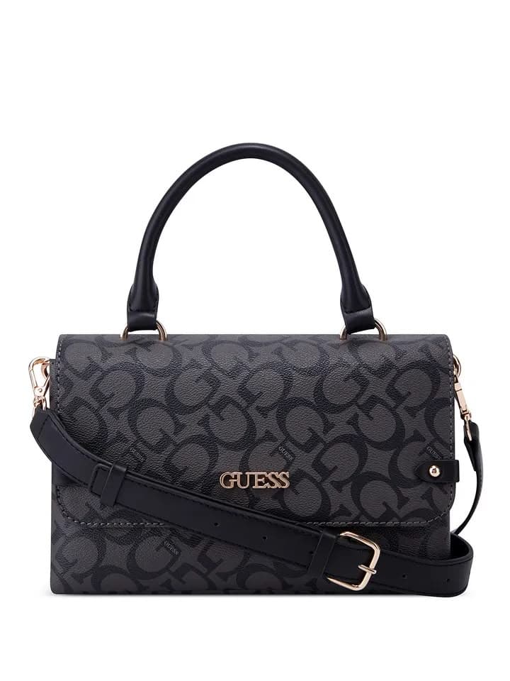 GUESS CASTALIA Printed Structured Satchel