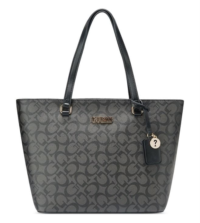 GUESS COAL ARTEMIS LOGO CARRYALL TOTE